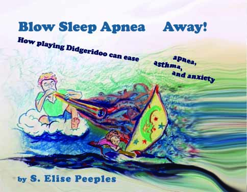 blow sleep apnea away cover with colored letters